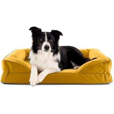 Lumaland Ortopedyczne legowisko dla psa, do użytku na zewnątrz i wewnątrz, ergonomiczna sofa dla psa 90 x 65 cm, idealne dla średnich psów, antypoślizgowa podłoga, wypełnienie i poszewka nadaje się do Lumaland Ortopedyczne legowisko dla psa, do użytku na zewnątrz i wewnątrz, ergonomiczna sofa dla psa 90 x 65 cm, idealne dla średnich psów, antypoślizgowa podłoga, wypełnienie i poszewka nadaje się do