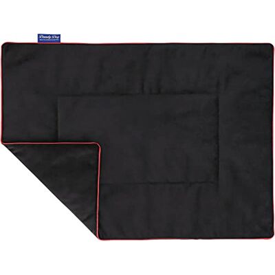 Dandy Dog Koc dla psa Magic Velvet Black – wysokiej jakości nadający się do prania aksamit przytulny, wytrzymały, wyprodukowany w Niemczech – rozmiar M Dandy Dog Koc dla psa Magic Velvet Black – wysokiej jakości nadający się do prania aksamit przytulny, wytrzymały, wyprodukowany w Niemczech – rozmiar M
