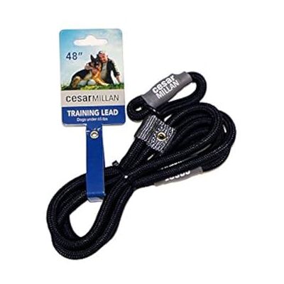 Cesar Millan Slip Lead Leash™ – smycz treningowa z kołnierzem zapewnia większą kontrolę i możliwość szybkich i delikatnych korekt (standardowa, czarna) Cesar Millan Slip Lead Leash™ – smycz treningowa z kołnierzem zapewnia większą kontrolę i możliwość szybkich i delikatnych korekt (standardowa, czarna)