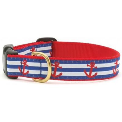Up Country ANC-C-XL Anchors Aweigh obroża dla psa, szerokość 1", XL Up Country ANC-C-XL Anchors Aweigh obroża dla psa, szerokość 1", XL