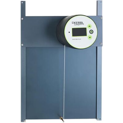 Kerbl Hobbyfarming Automatyczne drzwi dla kur Duo Pro Plus, klapka dla kur, tworzywo sztuczne/aluminium, 47 x 32.5 cm, sterowanie światłem dziennym i czasem, samozamykające Kerbl Hobbyfarming Automatyczne drzwi dla kur Duo Pro Plus, klapka dla kur, tworzywo sztuczne/aluminium, 47 x 32.5 cm, sterowanie światłem dziennym i czasem, samozamykające
