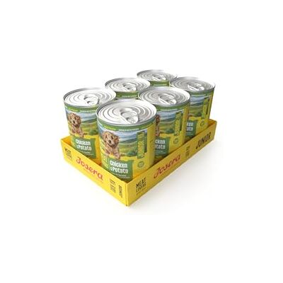 Josera Meat Lovers Junior Menu Kurczak (6 x 400 g) Junior Mokra karma premium dla szczeniaków i młodych psów bardzo dużo mięsa kurczaka i kaczki olej łososiowy bez zbóż karma dla psów Josera Meat Lovers Junior Menu Kurczak (6 x 400 g) Junior Mokra karma premium dla szczeniaków i młodych psów bardzo dużo mięsa kurczaka i kaczki olej łososiowy bez zbóż karma dla psów