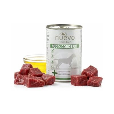 Nuevo SENSITIVE Dog Puszka: 100% Jagnięcina, 400 g, Pies Nuevo SENSITIVE Dog Puszka: 100% Jagnięcina, 400 g, Pies