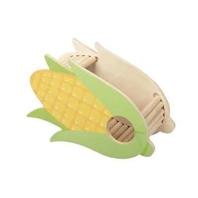 Dehner Ulubiony domek dla gryzoni Corncob, akcesoria dla chomików/gryzoni/myszy, ok. 21,5 x 14 x 9 cm, z drewna sosnowego/sklejki z certyfikatem FSC®, zielony/żółty/naturalny Dehner Ulubiony domek dla gryzoni Corncob, akcesoria dla chomików/gryzoni/myszy, ok. 21,5 x 14 x 9 cm, z drewna sosnowego/sklejki z certyfikatem FSC®, zielony/żółty/naturalny