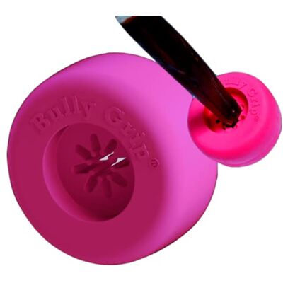 Bully Grip Uchwyt na kij bully rozmiar mała interaktywna zabawka dla psa, powolny podajnik, dozownik smakołyków, zabawka do żucia i urządzenie zabezpieczające dla psa Bully Grip Uchwyt na kij bully rozmiar mała interaktywna zabawka dla psa, powolny podajnik, dozownik smakołyków, zabawka do żucia i urządzenie zabezpieczające dla psa