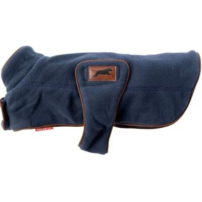 House of Paws Comfort Zone ciężka płócienna kurtka polarowa granatowa 35 cm House of Paws Comfort Zone ciężka płócienna kurtka polarowa granatowa 35 cm