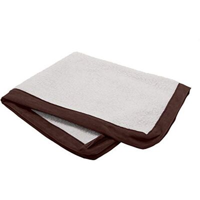 Furhaven Sherpa & Suede Materac Pokrowiec na łóżko dla psa Espresso, L Furhaven Sherpa & Suede Materac Pokrowiec na łóżko dla psa Espresso, L
