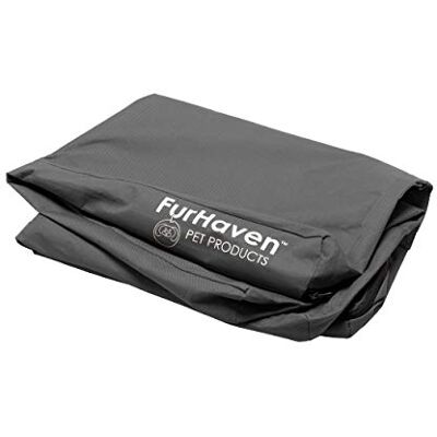 Furhaven Zapasowy pokrowiec na legowisko dla psa wodoodporny wewnątrz/na zewnątrz nadruk logo Oxford Polycanvas materac, nadaje się do prania szary kamień, Jumbo Plus (XXL) Furhaven Zapasowy pokrowiec na legowisko dla psa wodoodporny wewnątrz/na zewnątrz nadruk logo Oxford Polycanvas materac, nadaje się do prania szary kamień, Jumbo Plus (XXL)