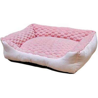 Nobby Komfortowe łóżko prostokątne Classic Diamond różowe dł. x szer. x wys.: 50 x 40 x 17 cm Nobby Komfortowe łóżko prostokątne Classic Diamond różowe dł. x szer. x wys.: 50 x 40 x 17 cm