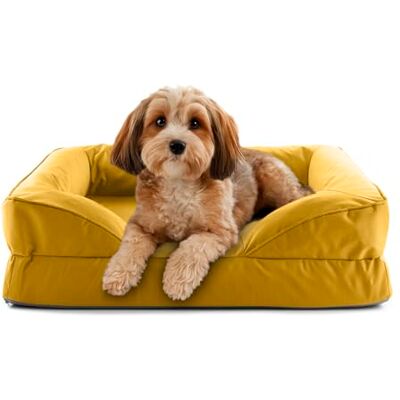 Lumaland Ortopedyczne legowisko dla psa, do użytku na zewnątrz i wewnątrz, ergonomiczna sofa dla psa 70 x 60 cm, idealne dla małych psów, antypoślizgowa podłoga, wypełnienie i poszewka nadaje się do Lumaland Ortopedyczne legowisko dla psa, do użytku na zewnątrz i wewnątrz, ergonomiczna sofa dla psa 70 x 60 cm, idealne dla małych psów, antypoślizgowa podłoga, wypełnienie i poszewka nadaje się do