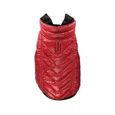 Hip Doggie HD-5FRBK Featherlite dwustronny płaszcz dla psa, BDXS, czarny/czerwony Hip Doggie HD-5FRBK Featherlite dwustronny płaszcz dla psa, BDXS, czarny/czerwony