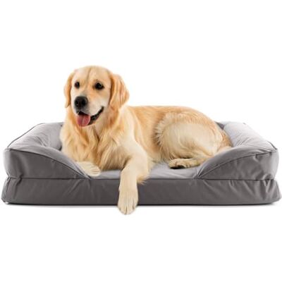Lumaland Ortopedyczne legowisko dla psa, do użytku na zewnątrz i wewnątrz, ergonomiczna sofa dla psa 110 x 75 cm, idealne dla dużych psów, antypoślizgowa podłoga, wypełnienie i poszewka nadaje się do Lumaland Ortopedyczne legowisko dla psa, do użytku na zewnątrz i wewnątrz, ergonomiczna sofa dla psa 110 x 75 cm, idealne dla dużych psów, antypoślizgowa podłoga, wypełnienie i poszewka nadaje się do