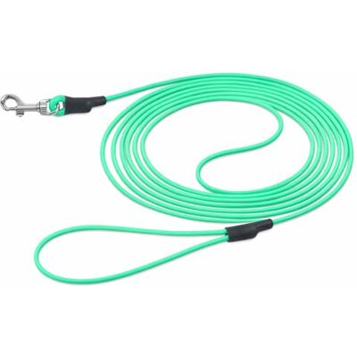 Flamingo Smycz treningowa i holownicza CASPAR zielona 500 cm 4 mm Flamingo Smycz treningowa i holownicza CASPAR zielona 500 cm 4 mm