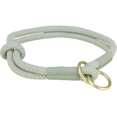 TRIXIE Soft Rope 1984716 obroża dla psa rozmiar L: obwód szyi 50 cm/13 mm w kolorze szałwii płynnie regulowana obroża dla psa z tkanej rosy dla psów, proste zamknięcie TRIXIE Soft Rope 1984716 obroża dla psa rozmiar L: obwód szyi 50 cm/13 mm w kolorze szałwii płynnie regulowana obroża dla psa z tkanej rosy dla psów, proste zamknięcie