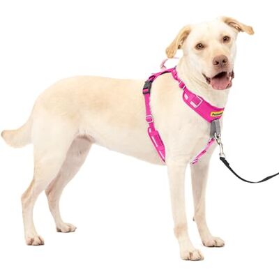 PetSafe Easy Walk Comfort No-Pull Uprząż dla psa na całe ciało lepsze spacery przy pierwszym użyciu 5 punktów regulacji, duża, różowa PetSafe Easy Walk Comfort No-Pull Uprząż dla psa na całe ciało lepsze spacery przy pierwszym użyciu 5 punktów regulacji, duża, różowa