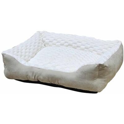Nobby Komfortowe łóżko prostokątne Classic Diamond Cream dł. x szer. x wys.: 60 x 50 x 18 cm Nobby Komfortowe łóżko prostokątne Classic Diamond Cream dł. x szer. x wys.: 60 x 50 x 18 cm