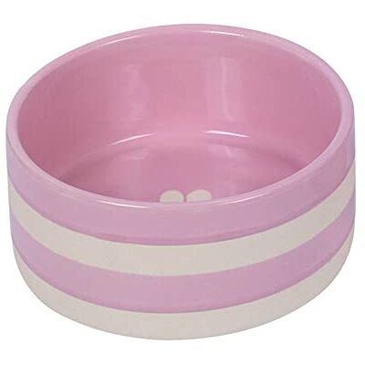 Nobby 82434 Strio Miska ceramiczna różowa/kremowa Ø 18 x 7 cm 1,25 l Nobby 82434 Strio Miska ceramiczna różowa/kremowa Ø 18 x 7 cm 1,25 l