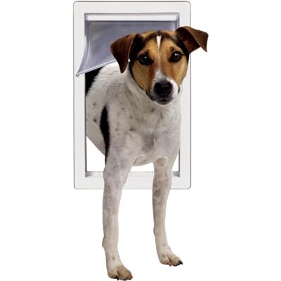 Ideal Pet Products Idealne drzwi dla zwierząt domowych z teleskopową ramą, średnie, rozmiar klapy 18 cm x 28 cm Ideal Pet Products Idealne drzwi dla zwierząt domowych z teleskopową ramą, średnie, rozmiar klapy 18 cm x 28 cm