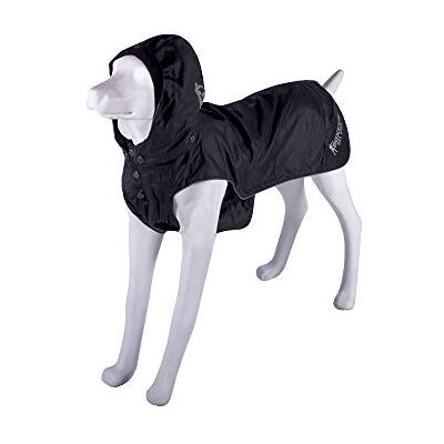 BX-3CAPEH BOXEUR DES RUES Dog Collection, Wodoodporny płaszcz dla psów z odpinanym kapturem Unisex – Dorosły, Czarny, 43 cm BX-3CAPEH BOXEUR DES RUES Dog Collection, Wodoodporny płaszcz dla psów z odpinanym kapturem Unisex – Dorosły, Czarny, 43 cm