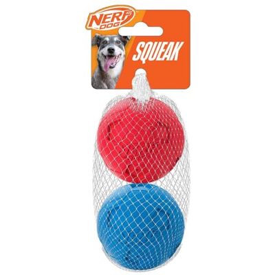Nerf Dog (2-pak piłka nożna piszcząca zabawka dla psa, czerwony/niebieski, mały Nerf Dog (2-pak piłka nożna piszcząca zabawka dla psa, czerwony/niebieski, mały