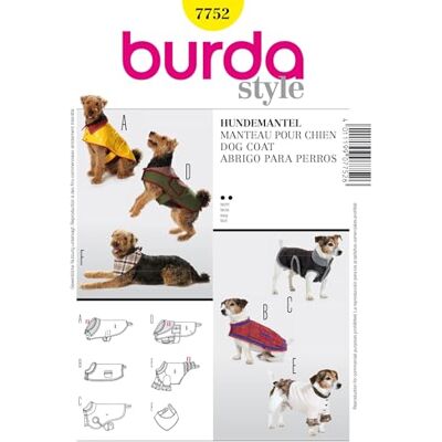 burdastyle Burda Płaszcz B7752 dla psów (19 x 13 cm) burdastyle Burda Płaszcz B7752 dla psów (19 x 13 cm)