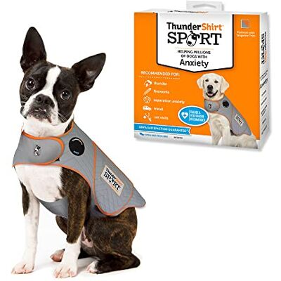 Thundershirt odzież dla psów Dog kurtka przeciwlękowa, platyna, XS US Thundershirt odzież dla psów Dog kurtka przeciwlękowa, platyna, XS US