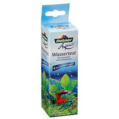 Dehner Aqua test wody do akwarium i stawu ogrodowego, 50 pasków testowych, 1 sztuka (1 opakowanie) Dehner Aqua test wody do akwarium i stawu ogrodowego, 50 pasków testowych, 1 sztuka (1 opakowanie)