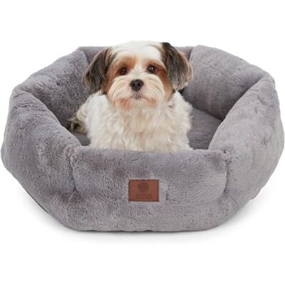 American Kennel Club Okrągłe pluszowe legowisko dla psa 50 cm przytulny wzór w kształcie pączka dla małych zwierząt domowych, ultramiękkie, nadające się do prania, legowisko dla zwierząt domowych z American Kennel Club Okrągłe pluszowe legowisko dla psa 50 cm przytulny wzór w kształcie pączka dla małych zwierząt domowych, ultramiękkie, nadające się do prania, legowisko dla zwierząt domowych z