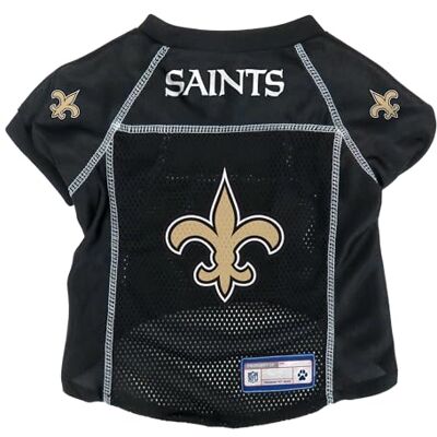 320134-SANT-S Littlearth NFL New Orleans Saints Basic koszulka dla zwierząt domowych, S 320134-SANT-S Littlearth NFL New Orleans Saints Basic koszulka dla zwierząt domowych, S
