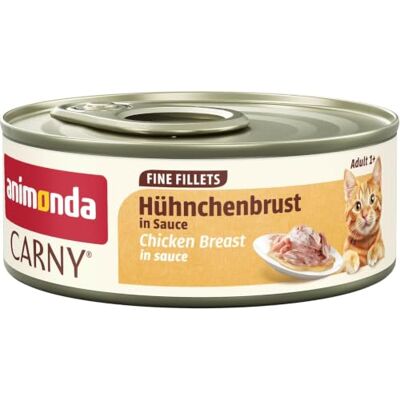 Animonda Adult Fine Fillets, pierś kurczaka w sosie, opakowanie zbiorcze 12 x 60 g Animonda Adult Fine Fillets, pierś kurczaka w sosie, opakowanie zbiorcze 12 x 60 g