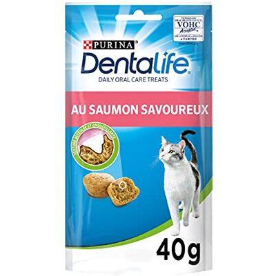Dentalife łososiowy 40g Przysmaki dla dorosłych kotów Zestaw 8 szt Dentalife łososiowy 40g Przysmaki dla dorosłych kotów Zestaw 8 szt