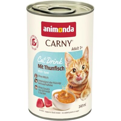 Animonda Napój dla dorosłych kotów z tuńczykiem, opakowanie zbiorcze 12 x 140 ml Animonda Napój dla dorosłych kotów z tuńczykiem, opakowanie zbiorcze 12 x 140 ml