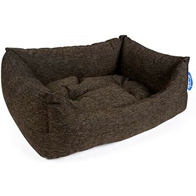 duvoplus , Prostokąt Kosz King Brown 45x60x22cm Brązowy, do odpoczynku łóżko/kosza/Sofy/Tipi, brązowy, pies duvoplus , Prostokąt Kosz King Brown 45x60x22cm Brązowy, do odpoczynku łóżko/kosza/Sofy/Tipi, brązowy, pies