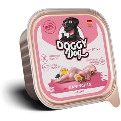DOGGY Dog Paté 10 x 150 g Królik Sensitive DOGGY Dog Paté 10 x 150 g Królik Sensitive