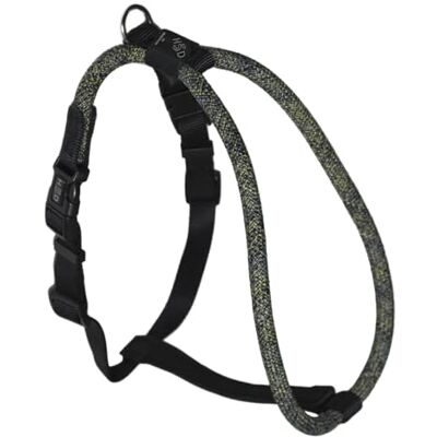ハイファイブドッグス High5Dogs, Ergonomiczna regulowana uprząż do aktywności na świeżym powietrzu, maksymalne bezpieczeństwo, z systemem blokady, rozmiar XS 36-43 cm, kolor czarny, model Leisure Rope ハイファイブドッグス High5Dogs, Ergonomiczna regulowana uprząż do aktywności na świeżym powietrzu, maksymalne bezpieczeństwo, z systemem blokady, rozmiar XS 36-43 cm, kolor czarny, model Leisure Rope