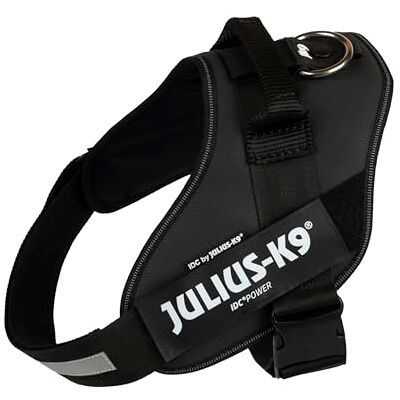 JULIUS K-9 Uprząż IDC Power, rozmiar: 2/XL, czarna sztuczna skóra JULIUS K-9 Uprząż IDC Power, rozmiar: 2/XL, czarna sztuczna skóra