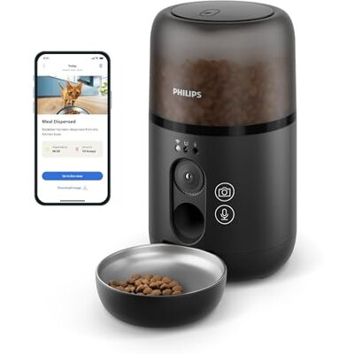 Philips Inteligentny Podajnik Karmy Dla Zwierząt, Wbudowana Kamera, Czujnik Ruchu, Harmonogram Posiłków, Powiadomienia, Technologia Przeciw Zatykaniu, Łatwe Czyszczenie Miska, Aplikacja (PAW5320/02) Philips Inteligentny Podajnik Karmy Dla Zwierząt, Wbudowana Kamera, Czujnik Ruchu, Harmonogram Posiłków, Powiadomienia, Technologia Przeciw Zatykaniu, Łatwe Czyszczenie Miska, Aplikacja (PAW5320/02)