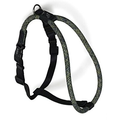 High5Dogs , Ergonomiczna uprząż do wypoczynku, regulowana, trwała i bezpieczna, idealna do wędrówek i wspinaczek, rozmiar S-M, kolor czarny, 13 mm x 51-61 cm, model linowy High5Dogs , Ergonomiczna uprząż do wypoczynku, regulowana, trwała i bezpieczna, idealna do wędrówek i wspinaczek, rozmiar S-M, kolor czarny, 13 mm x 51-61 cm, model linowy