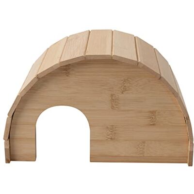 Dehner Lieblinge Nika Bamboo Dom dla gryzoni Brązowy ok. 15,5 x 16 x 25 cm Dehner Lieblinge Nika Bamboo Dom dla gryzoni Brązowy ok. 15,5 x 16 x 25 cm