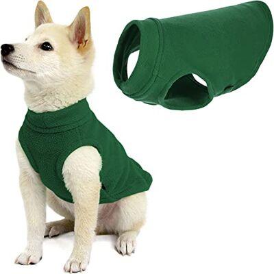 GOOBY Kamizelka polarowa ze stretchu, sweter z polaru, kurtka dla psów, leśna zieleń, średnia długość (27,9 cm) GOOBY Kamizelka polarowa ze stretchu, sweter z polaru, kurtka dla psów, leśna zieleń, średnia długość (27,9 cm)