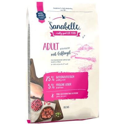 Sanabelle 83380010 Sucha Karma dla Kotów Dorosłych Drób, 10 kg Sanabelle 83380010 Sucha Karma dla Kotów Dorosłych Drób, 10 kg