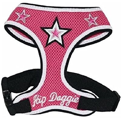 Hip Doggie HD-6PMST Super Star Mesh uprząż dla psa, S, różowa Hip Doggie HD-6PMST Super Star Mesh uprząż dla psa, S, różowa