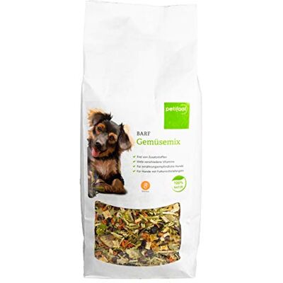 petifool Barf mieszanka warzyw dla psów 900 g – płatki warzywne jako karma uzupełniająca Barf – produkt naturalny bez sztucznych dodatków – bezglutenowa i bezzbożowa karma dla psów – dodatek barf dla petifool Barf mieszanka warzyw dla psów 900 g – płatki warzywne jako karma uzupełniająca Barf – produkt naturalny bez sztucznych dodatków – bezglutenowa i bezzbożowa karma dla psów – dodatek barf dla