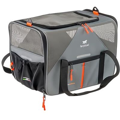 Ferplast VOYAGER CARRIER Cat Transporter, nosidełko dla psów, regulowane uchwyty i pasek na ramię, pasek bezpieczeństwa, podwójne otwieranie boczne, z poduszką, maks. 15 kg, 45 x 30 x wys. 33 cm, Ferplast VOYAGER CARRIER Cat Transporter, nosidełko dla psów, regulowane uchwyty i pasek na ramię, pasek bezpieczeństwa, podwójne otwieranie boczne, z poduszką, maks. 15 kg, 45 x 30 x wys. 33 cm,
