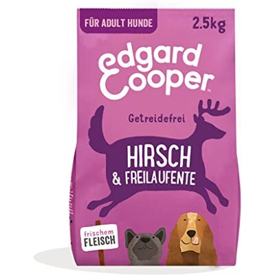 Edgard & Cooper Karma dla psów, sucha karma dla psów (jeleń i kaczka, 2,5 kg), bez zbóż, naturalne składniki i świeże mięso, pełna niezbędnych aminokwasów Edgard & Cooper Karma dla psów, sucha karma dla psów (jeleń i kaczka, 2,5 kg), bez zbóż, naturalne składniki i świeże mięso, pełna niezbędnych aminokwasów