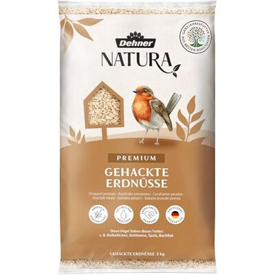 Dehner Natura karma dla dzikich ptaków, siekane orzeszki ziemne, 5 kg Dehner Natura karma dla dzikich ptaków, siekane orzeszki ziemne, 5 kg