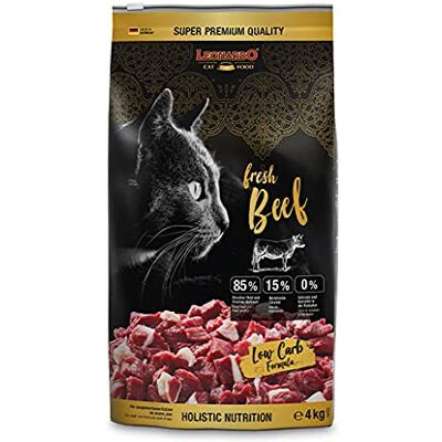 Leonardo fresh Beef & Poultry karma dla kotów, sucha karma z 85% świeżego mięsa dla kotów, pełnoporcjowa karma dla dorosłych kotów wszystkich ras od 1 roku życia Leonardo fresh Beef & Poultry karma dla kotów, sucha karma z 85% świeżego mięsa dla kotów, pełnoporcjowa karma dla dorosłych kotów wszystkich ras od 1 roku życia