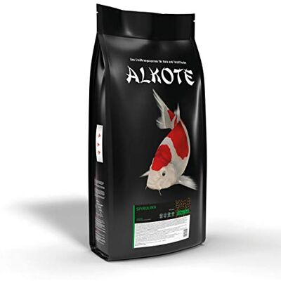 AL-KO-TE , Karma na 1 porę roku dla koi i ryb ozdobnych, miesiące letnie, pływające granulki, 6 mm, główna karma Spirulina 7%, 9 kg AL-KO-TE , Karma na 1 porę roku dla koi i ryb ozdobnych, miesiące letnie, pływające granulki, 6 mm, główna karma Spirulina 7%, 9 kg