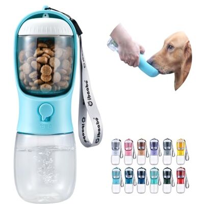 Cibaabo Dog Water Bottle with Food Container, Travel Puppy Water Bowl, Portable Pet Dispenser, Dog Gift Stuff Accessories Items, Puppy Essentials Necessities for Yorkie Cat Walking and Hiking Cibaabo Dog Water Bottle with Food Container, Travel Puppy Water Bowl, Portable Pet Dispenser, Dog Gift Stuff Accessories Items, Puppy Essentials Necessities for Yorkie Cat Walking and Hiking