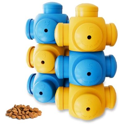 HOUNDGAMES Puzzle dla psów na nudę, ząbkowanie i dozowanie smakołyków dla inteligentnych średnich i dużych psów zabawki wzbogacające psychiczne IQ (6 sztuk) HOUNDGAMES Puzzle dla psów na nudę, ząbkowanie i dozowanie smakołyków dla inteligentnych średnich i dużych psów zabawki wzbogacające psychiczne IQ (6 sztuk)
